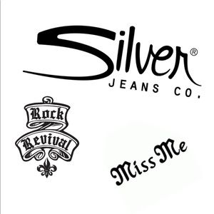 ISO: Miss Me, RR, and Silver Jeans Size 34